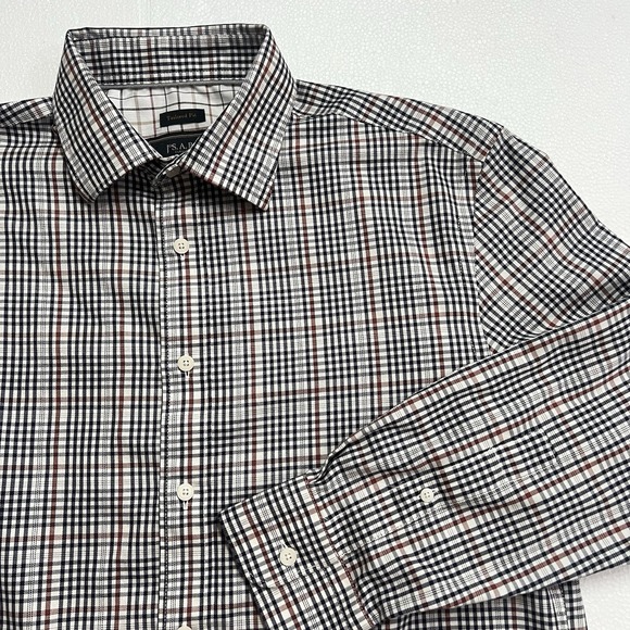 Jos A Bank Reserve Tailored Fit Men M Egyptian Cotton Button Down‎ Dress Shirt - Picture 1 of 8
